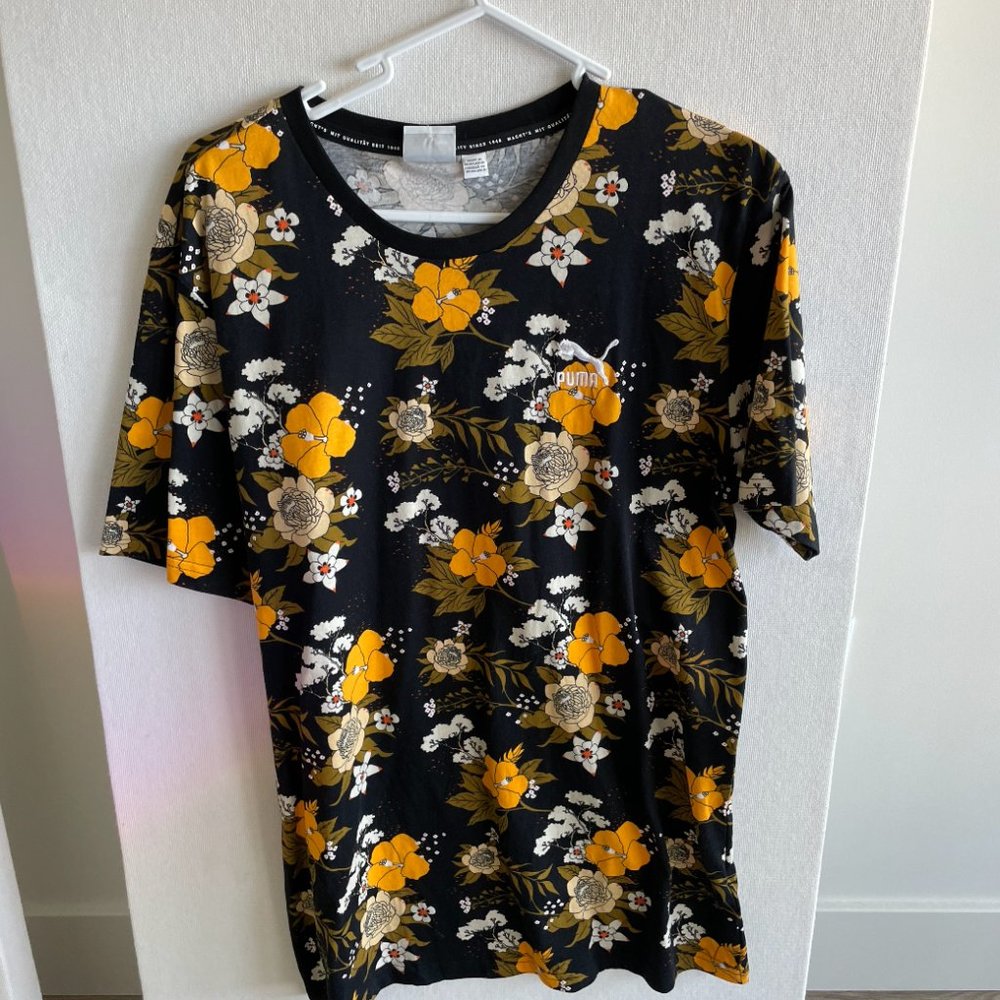 Puma NWT Shirt Floral Mens M